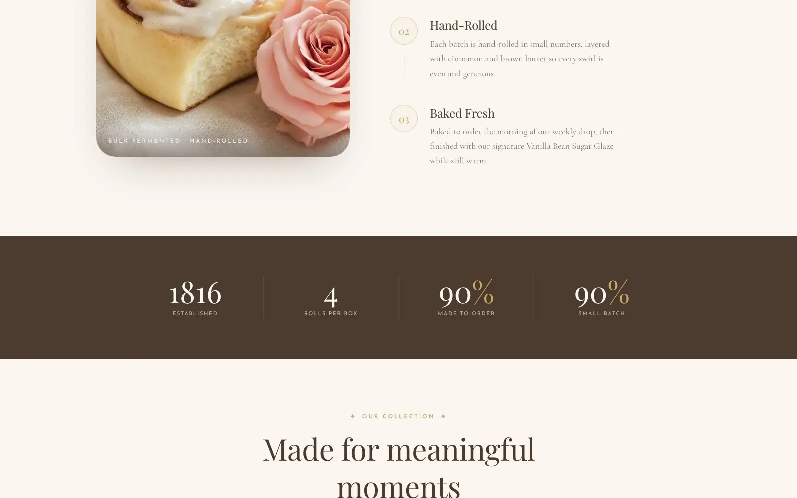 Deeper into the Merlen Bakehouse website